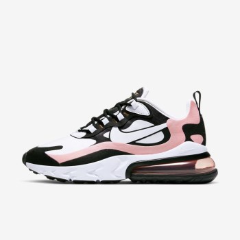 Nike Air Max 270 React - Női Utcai Cipő - Fekete/Korall/Metal Arany/Fehér